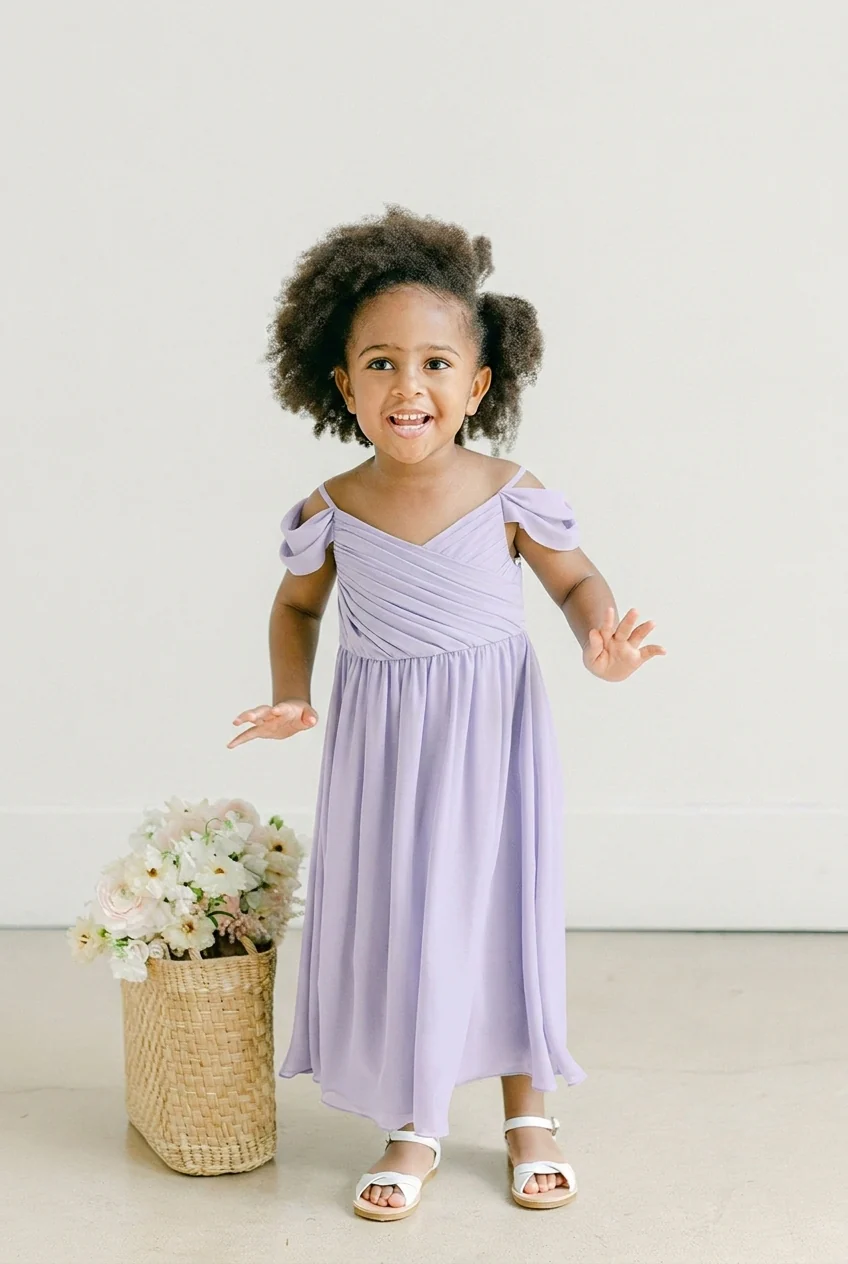 Kids Lily Chiffon Dress | Made To Order - Image 88