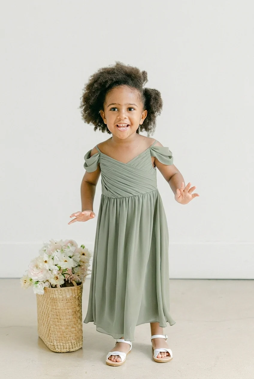 Kids Lily Chiffon Dress | Made To Order - Image 89
