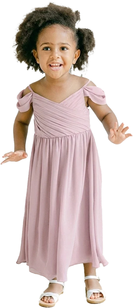 Kids Lily Chiffon Dress | Made To Order - Image 90