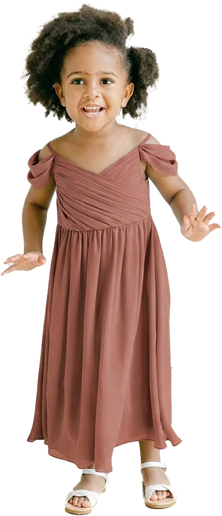Kids Lily Chiffon Dress | Made To Order - Image 96
