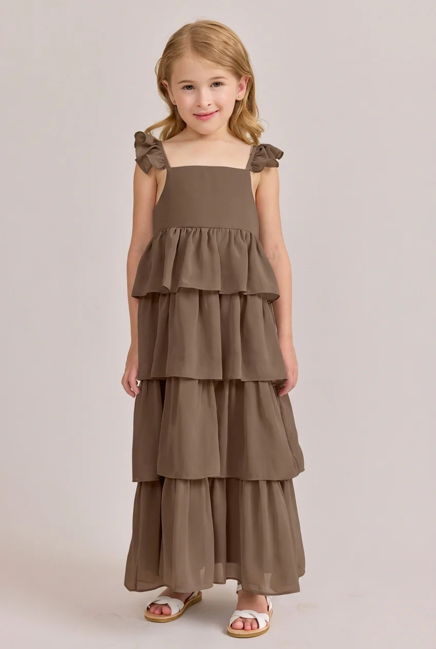 Kids Poppy Chiffon Dress | Made To Order - Image 123