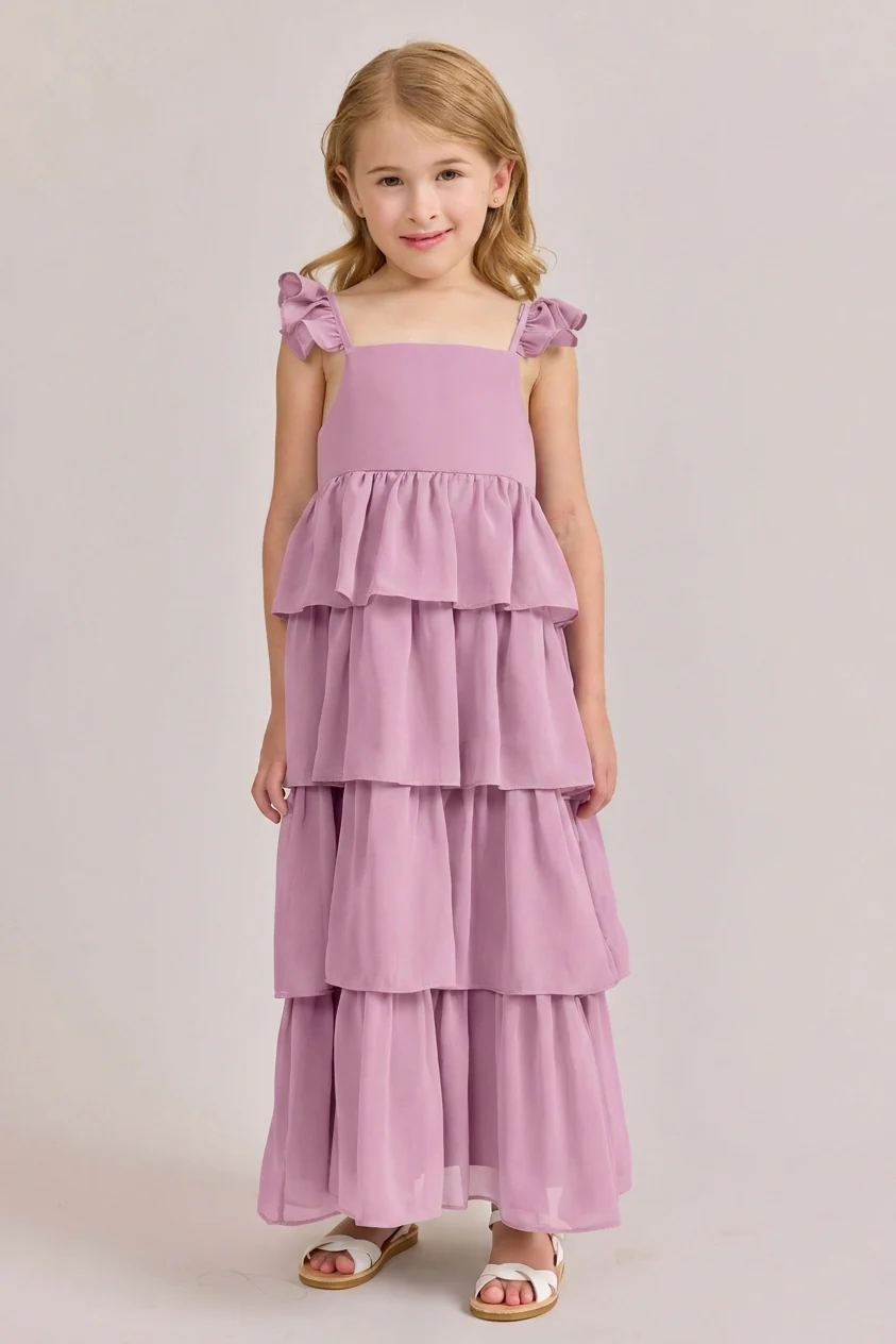 Kids Poppy Chiffon Dress | Made To Order - Image 128