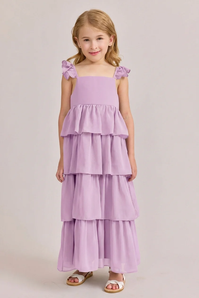Kids Poppy Chiffon Dress | Made To Order - Image 130