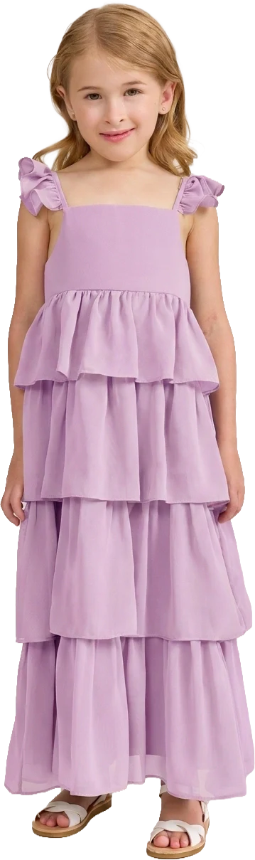 Kids Poppy Chiffon Dress | Made To Order - Image 133