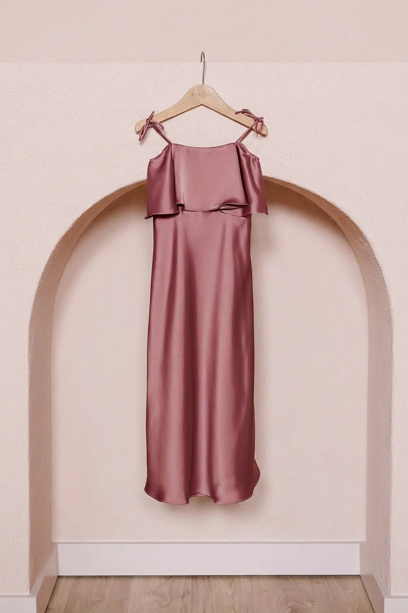Kids Riley Convertible Satin Dress | Made To Order - Image 65