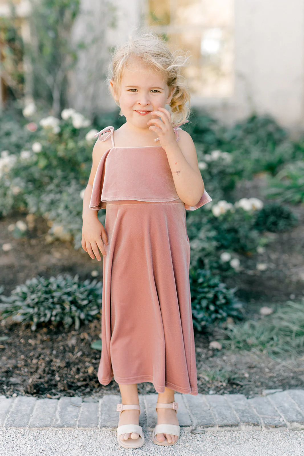 Kids Riley Convertible Velvet Dress | Made To Order - Image 2