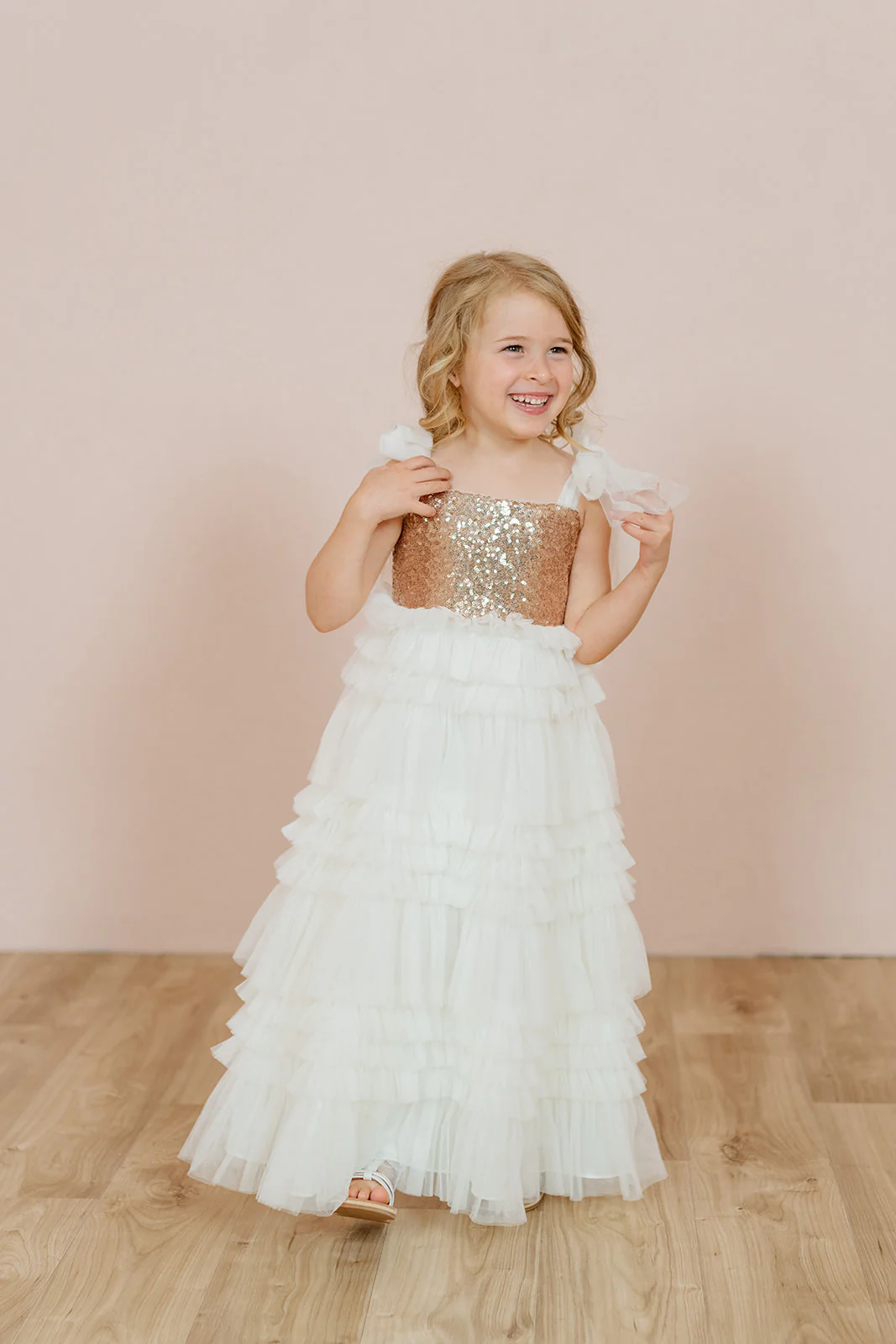 Kids Tallulah Sequin + Tulle Dress | Made To Order - Image 6