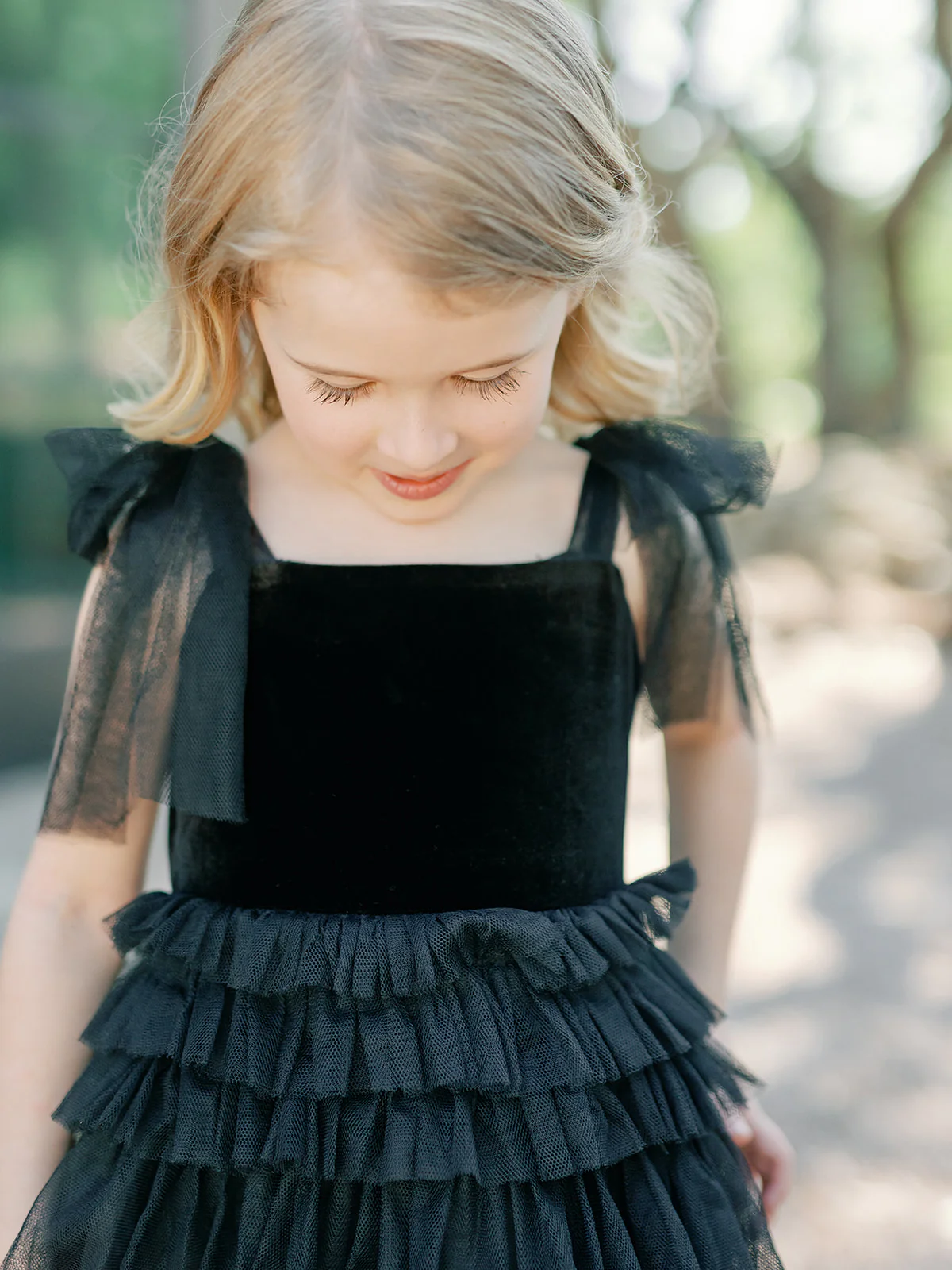 Kids Tallulah Velvet + Tulle Dress | Made To Order - Image 2