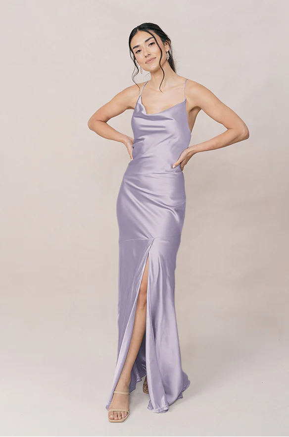 Kimora Satin Dress | Made To Order - Image 100