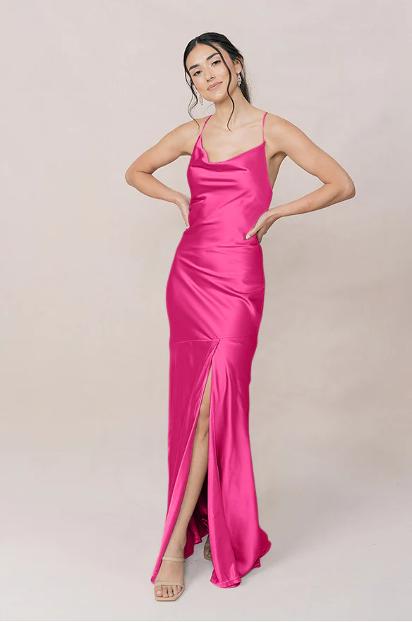 Kimora Satin Dress | Made To Order - Image 106