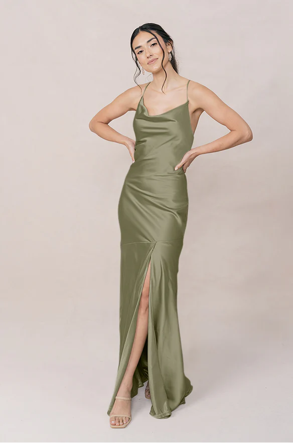 Kimora Satin Dress | Made To Order - Image 110