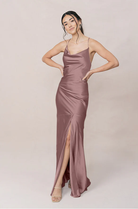 Kimora Satin Dress | Made To Order - Image 124