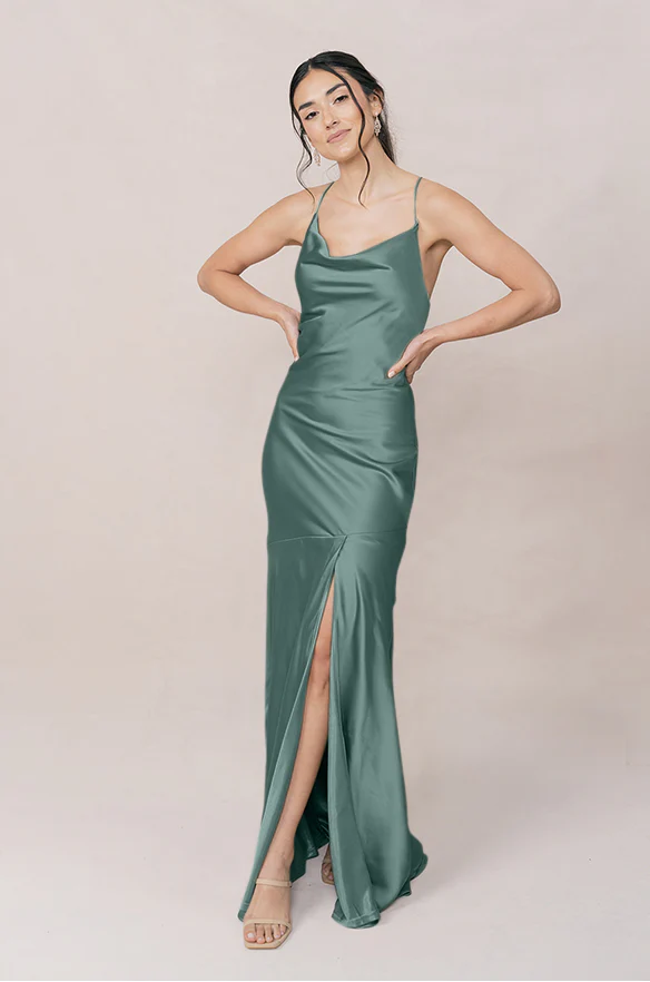 Kimora Satin Dress | Made To Order - Image 126