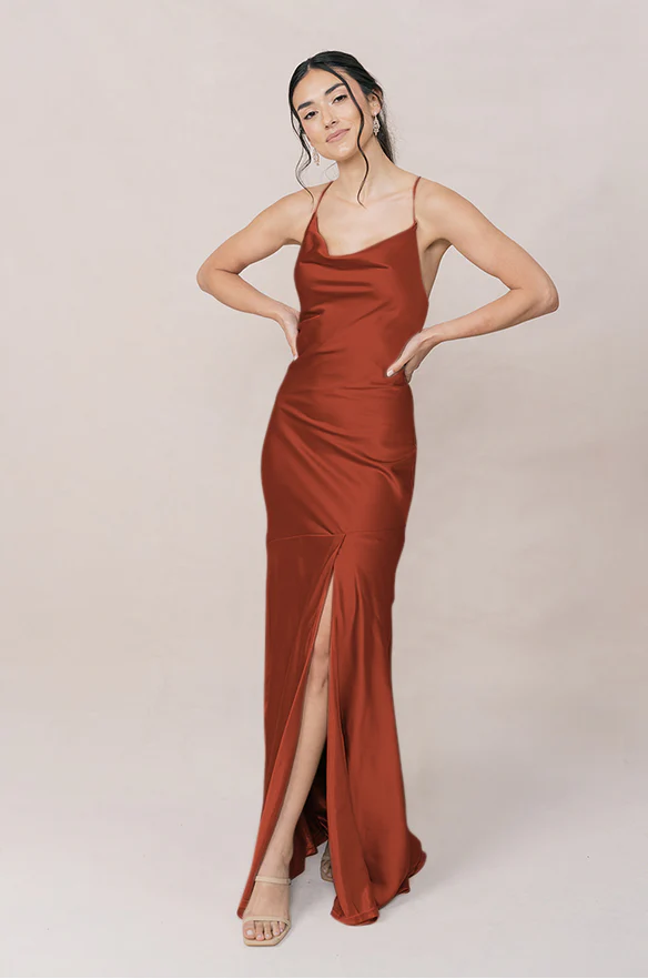 Kimora Satin Dress | Made To Order - Image 130