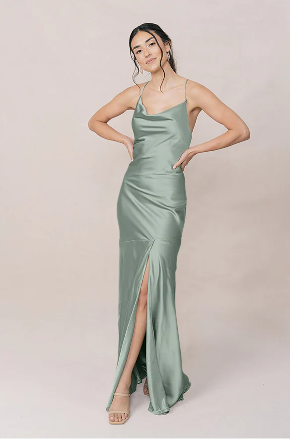 Kimora Satin Dress | Made To Order - Image 132