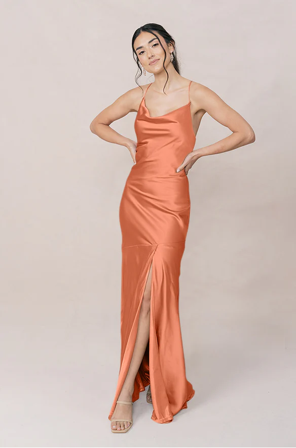 Kimora Satin Dress | Made To Order - Image 140