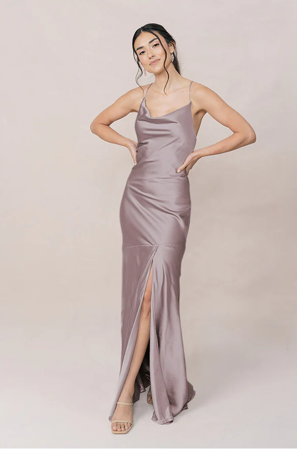 Kimora Satin Dress | Made To Order - Image 142