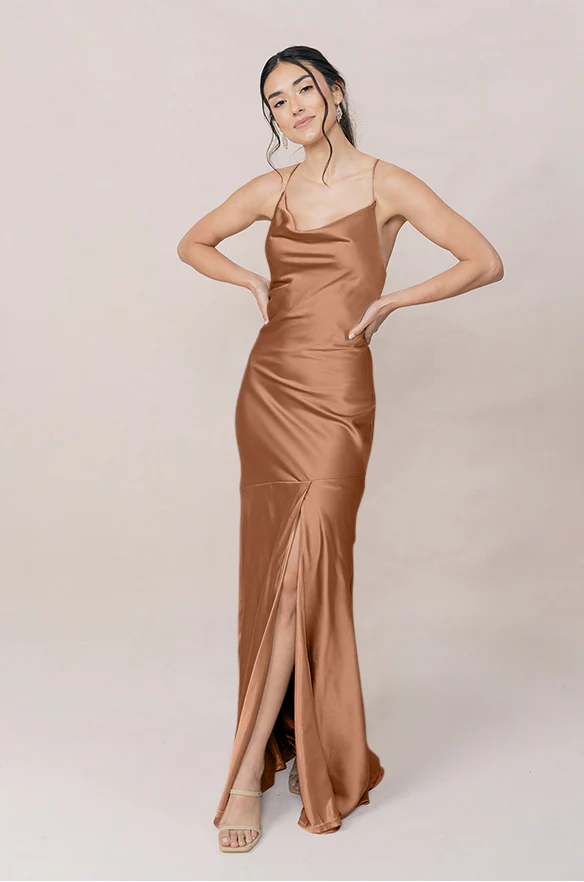 Kimora Satin Dress | Made To Order - Image 146