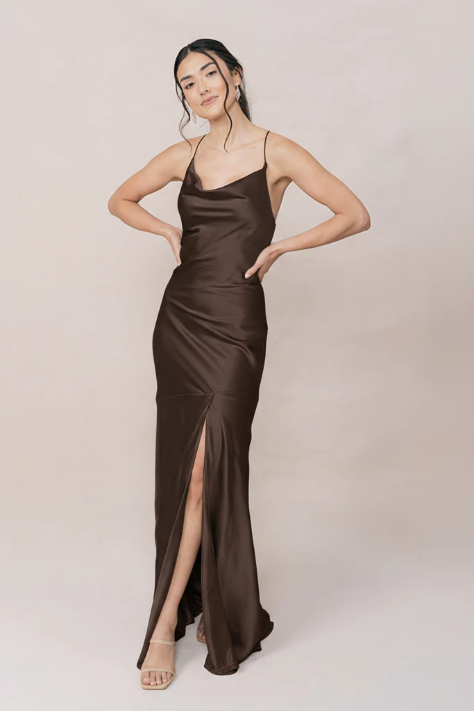 Kimora Satin Dress | Made To Order - Image 162