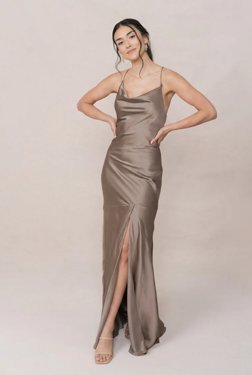 Kimora Satin Dress | Made To Order - Image 163