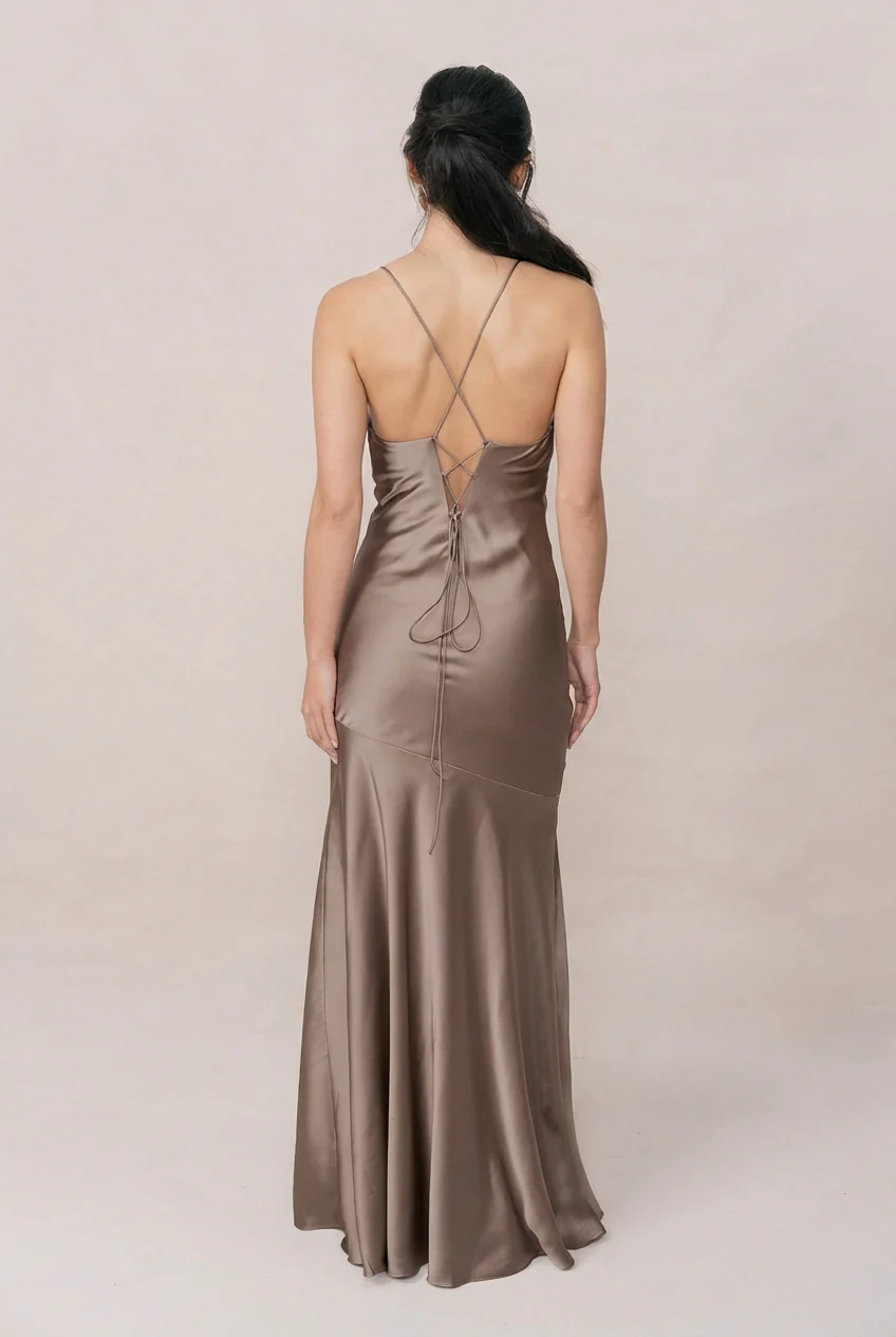 Kimora Satin Dress | Made To Order - Image 165
