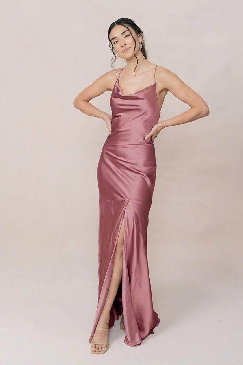Kimora Satin Dress | Made To Order - Image 168