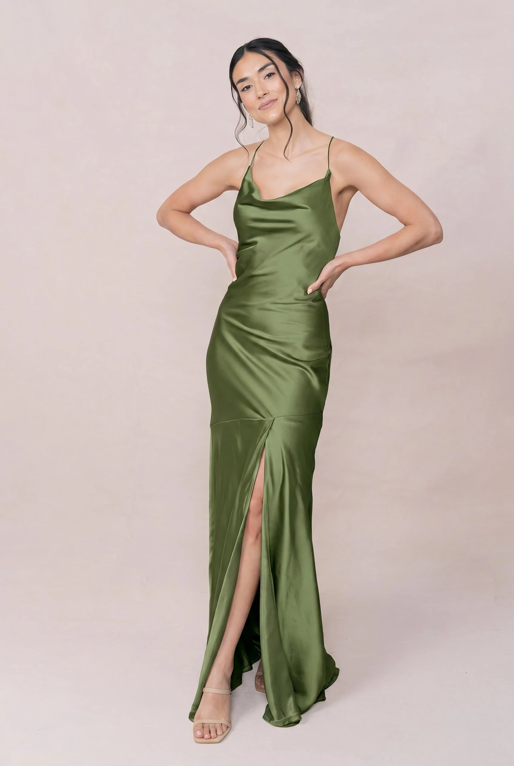 Kimora Satin Dress | Made To Order - Image 169