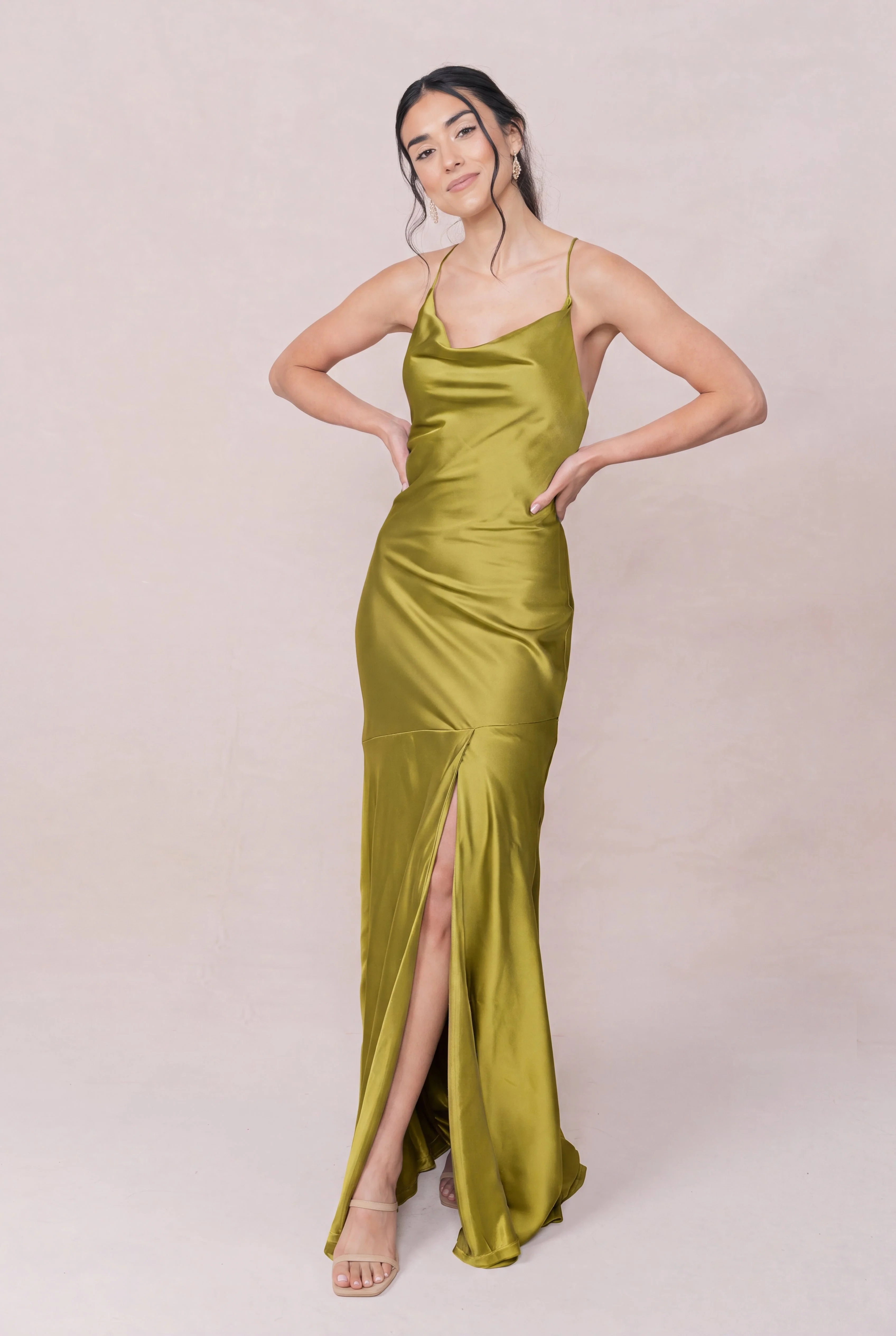 Kimora Satin Dress | Made To Order - Image 173