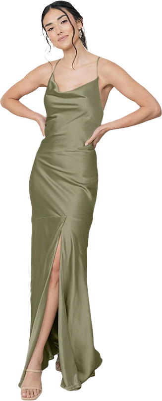 Kimora Satin Dress | Made To Order - Image 36