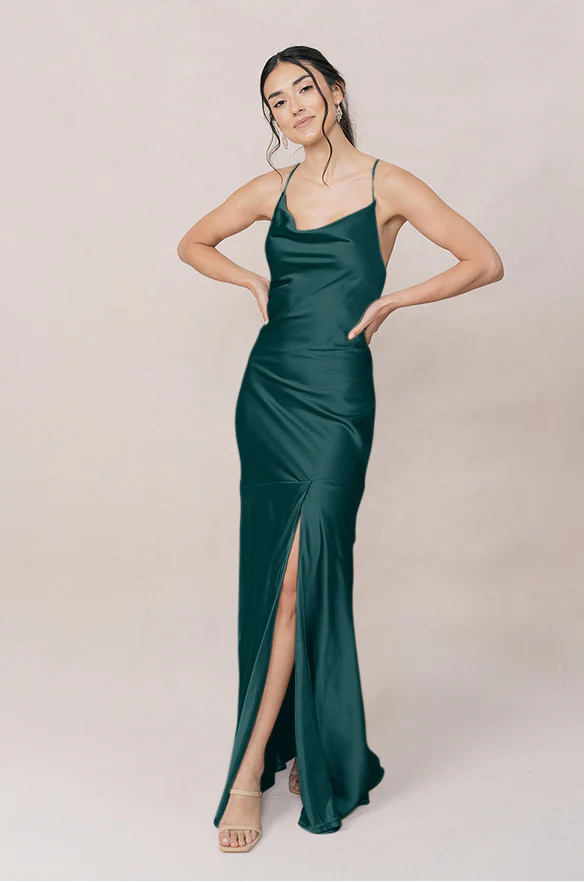 Kimora Satin Dress | Made To Order - Image 68