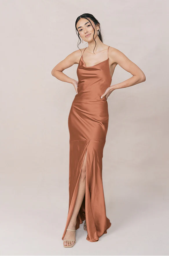 Kimora Satin Dress | Made To Order - Image 70