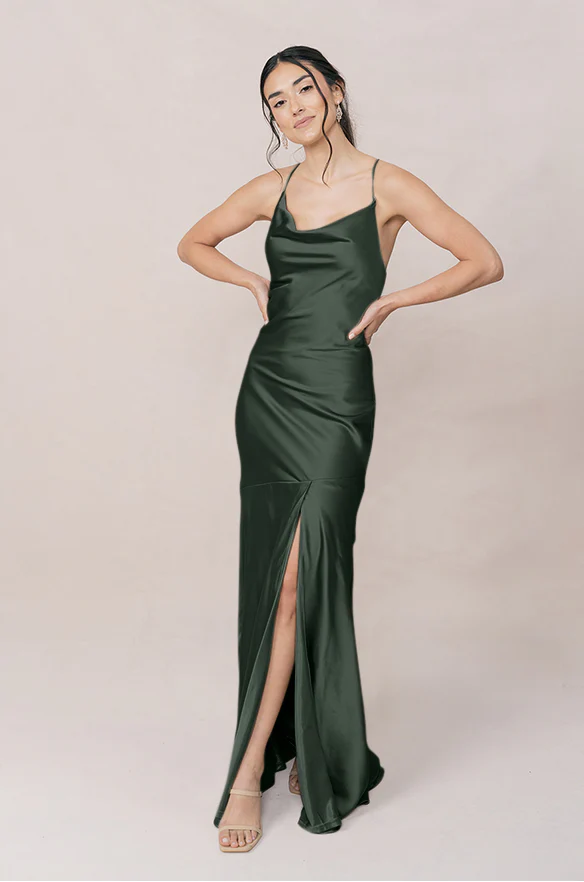 Kimora Satin Dress | Made To Order - Image 72