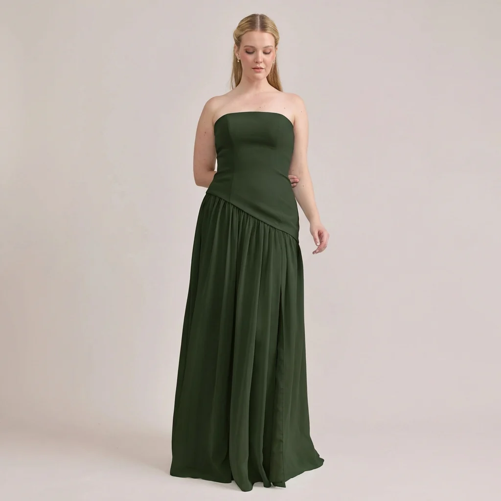Lennox Crepe + Chiffon Dress | Made To Order - Image 59