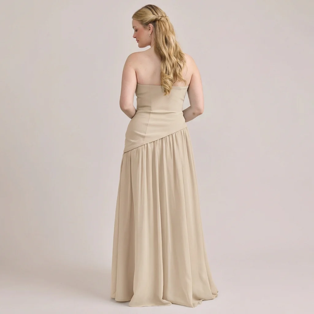 Lennox Crepe + Chiffon Dress | Made To Order - Image 62