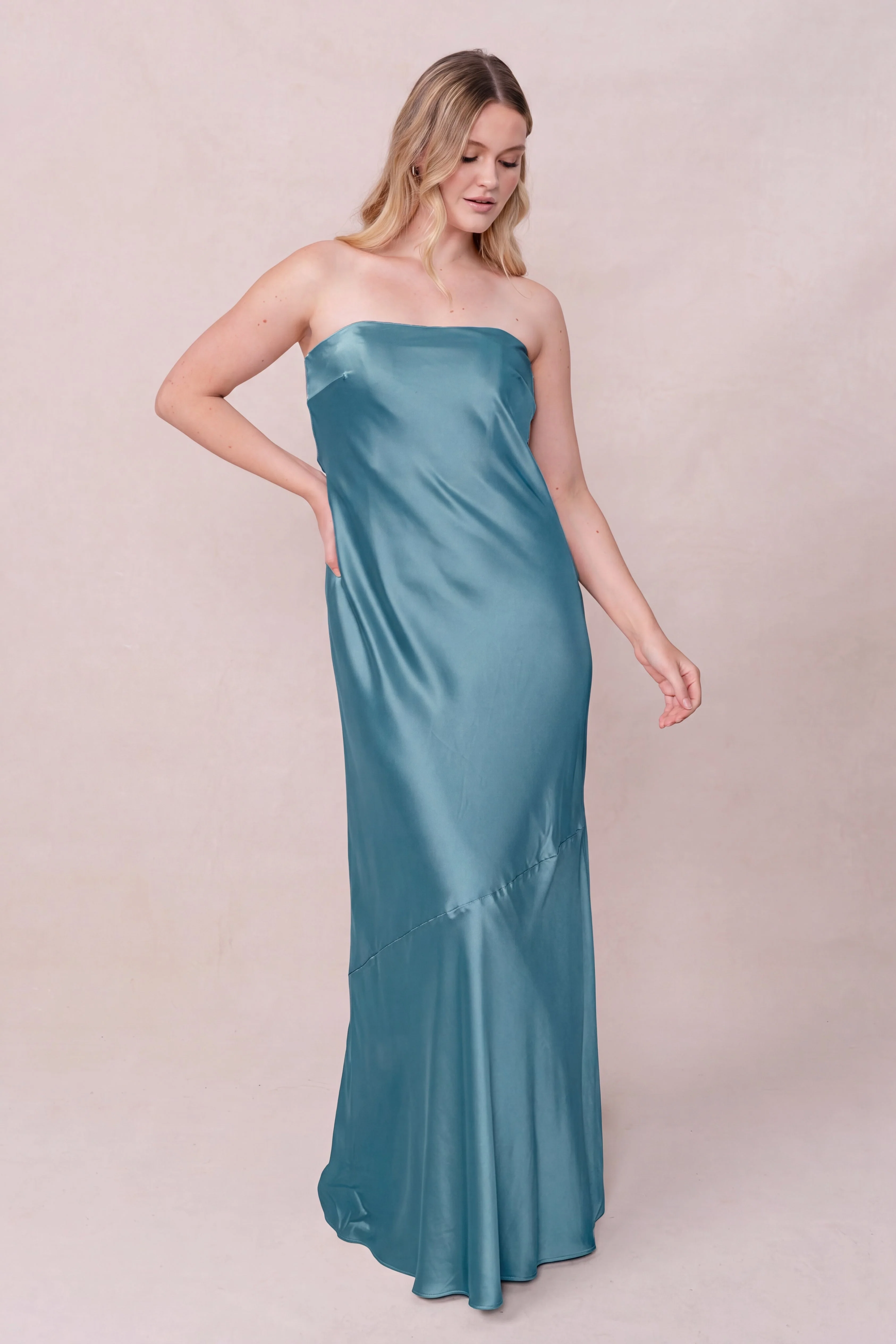 Leo Satin Dress | Made To Order - Image 187