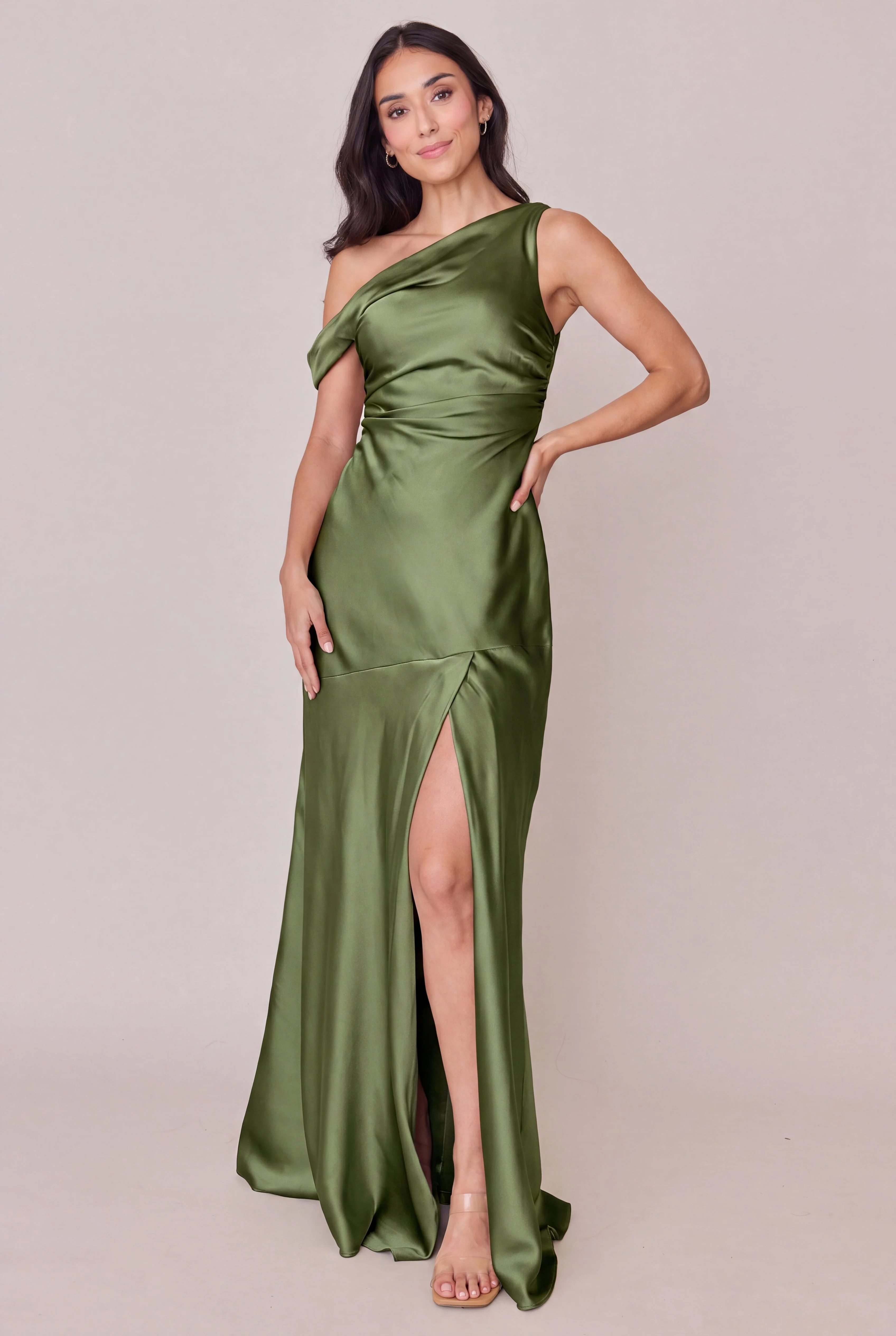 Livvy Satin Dress | Made To Order - Image 180
