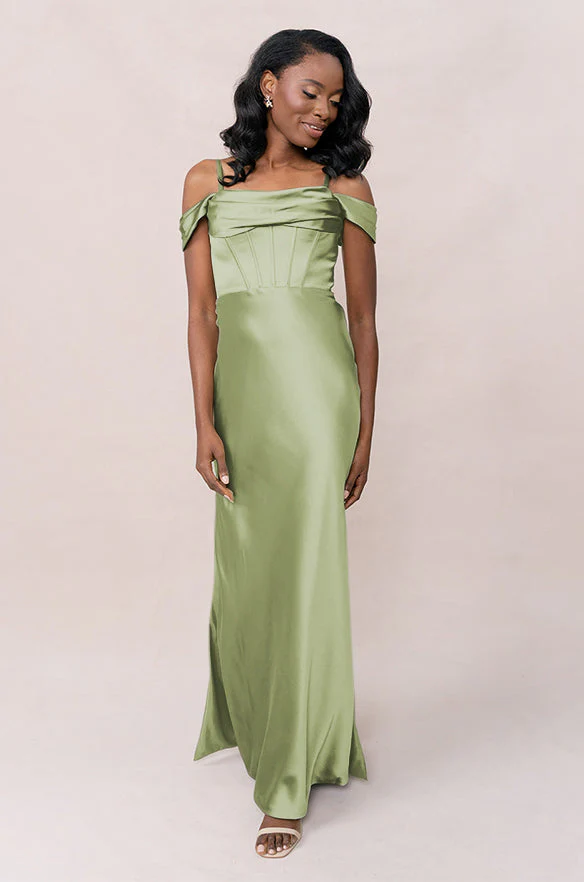 London Convertible Satin Dress | Made To Order - Image 109