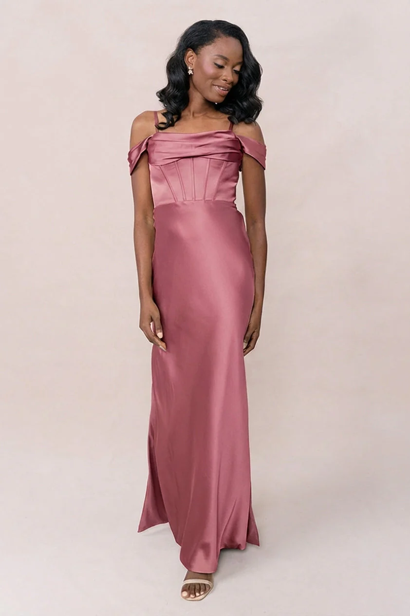 London Convertible Satin Dress | Made To Order - Image 121