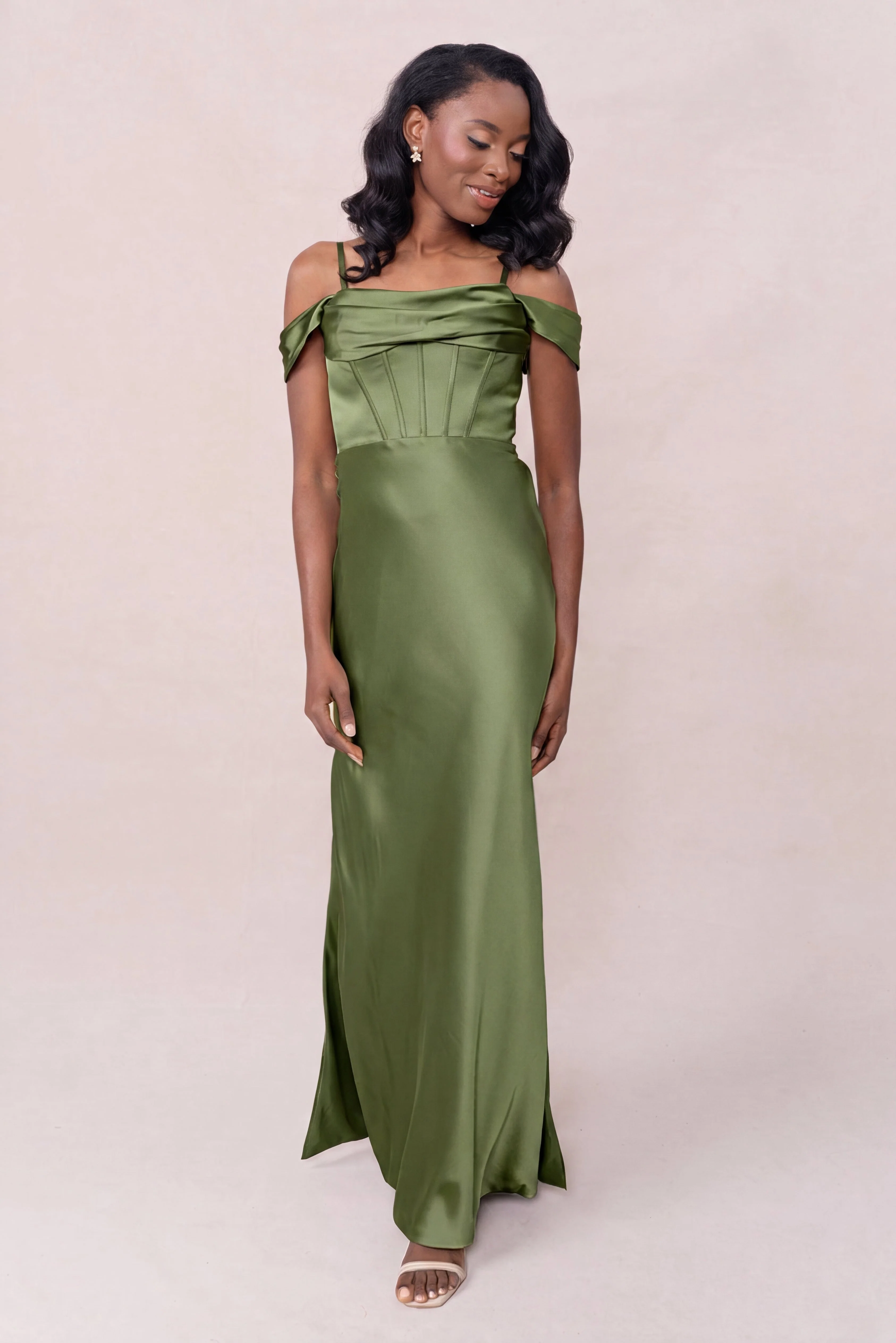 London Convertible Satin Dress | Made To Order - Image 123