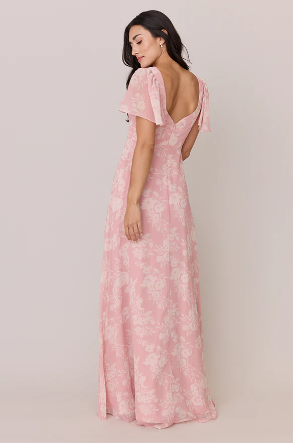 Madeline Convertible Chiffon Floral Print Dress | Made To Order - Image 10