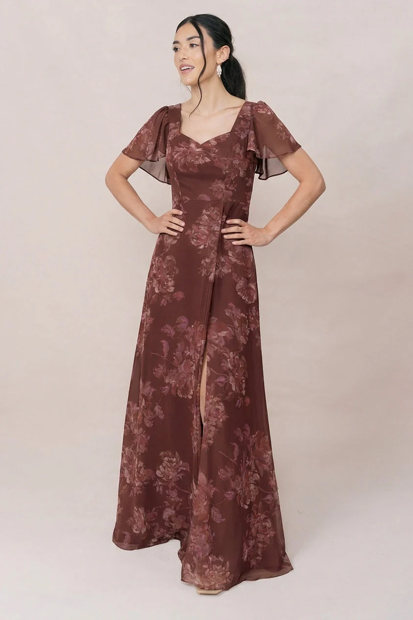 Madeline Convertible Chiffon Floral Print Dress | Made To Order - Image 56