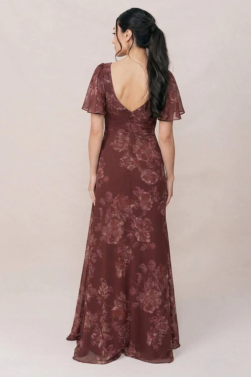 Madeline Convertible Chiffon Floral Print Dress | Made To Order - Image 57