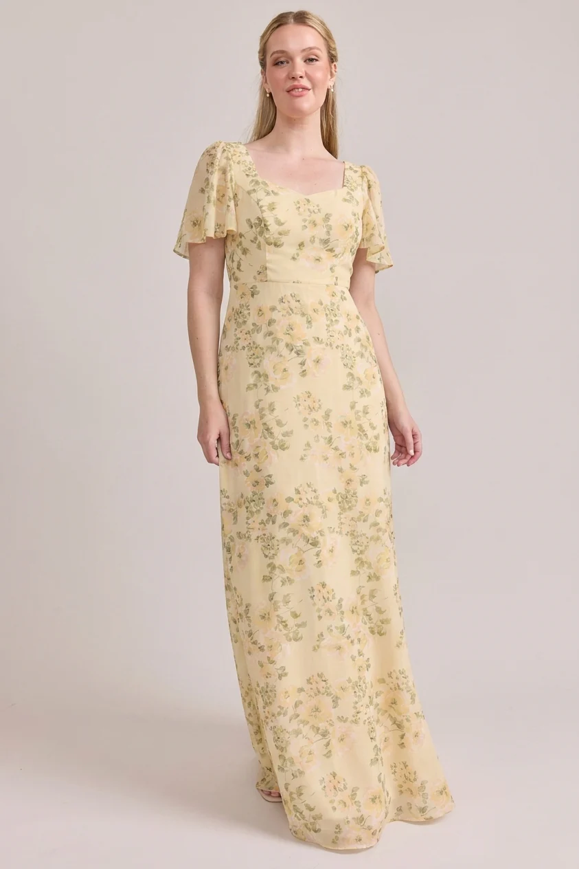 Madeline Convertible Chiffon Floral Print Dress | Made To Order - Image 62