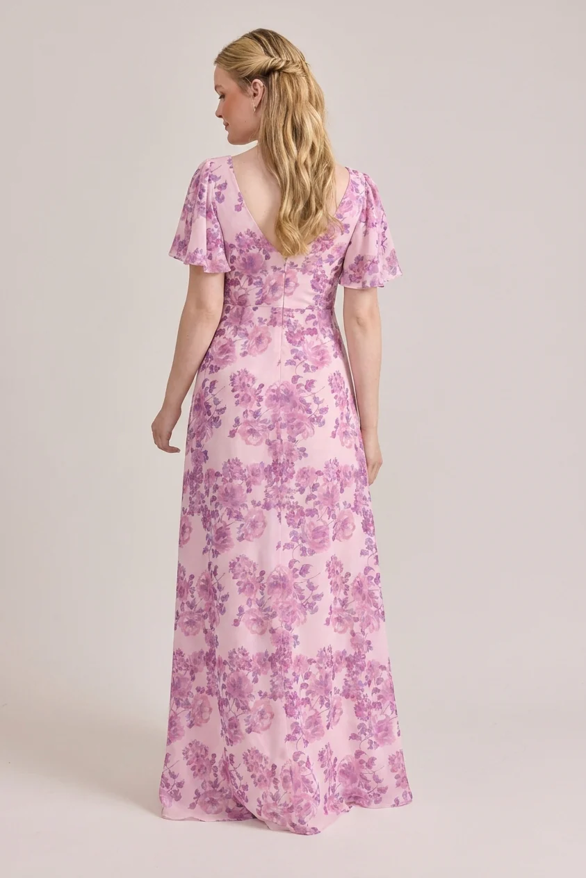 Madeline Convertible Chiffon Floral Print Dress | Made To Order - Image 64