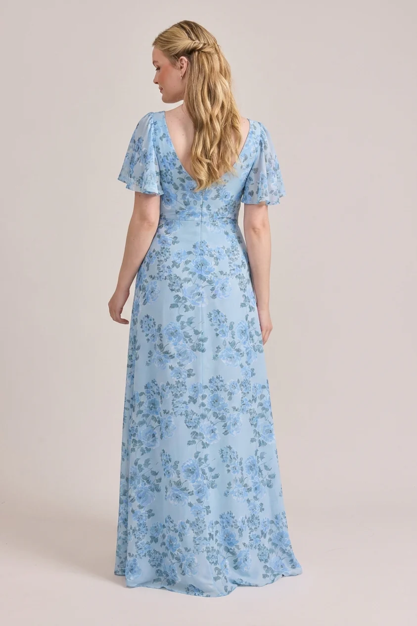 Madeline Convertible Chiffon Floral Print Dress | Made To Order - Image 66