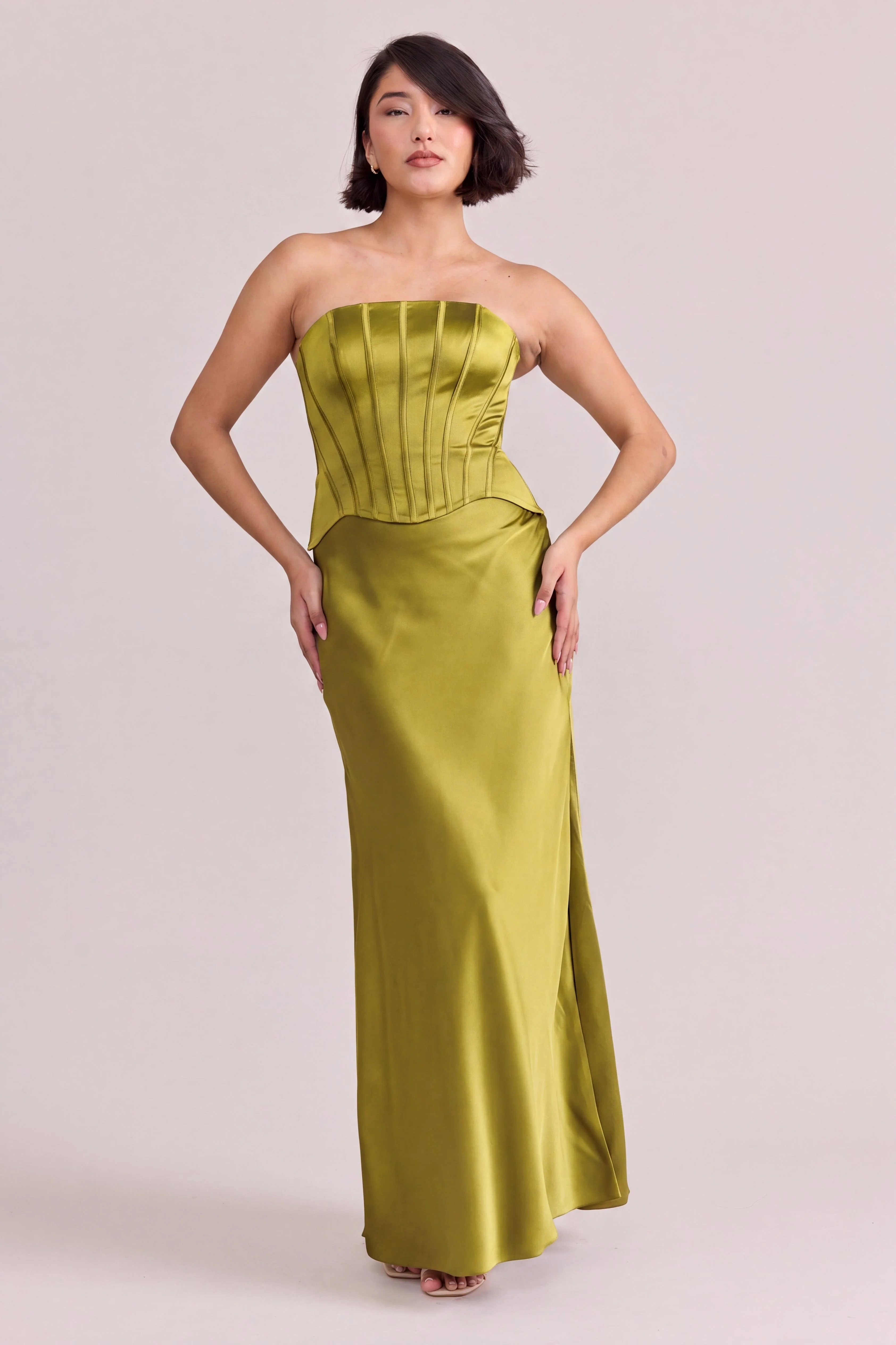 Marina Satin Dress | Made To Order - Image 171