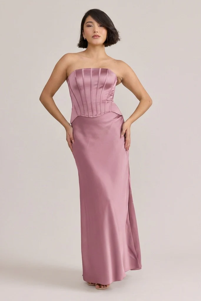 Marina Satin Dress | Made To Order - Image 70