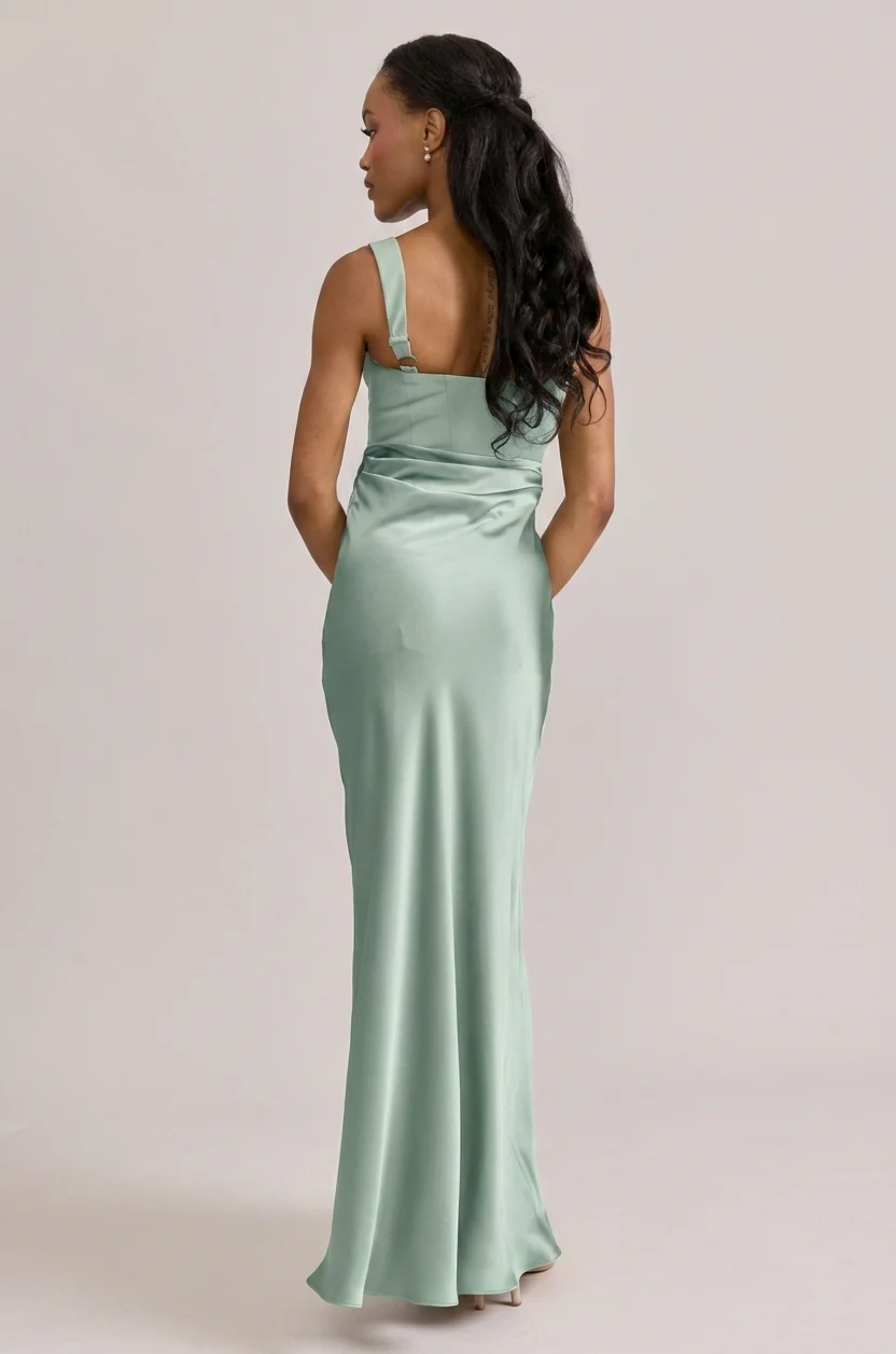 Marlowe Satin + Crepe Dress | Made To Order - Image 2