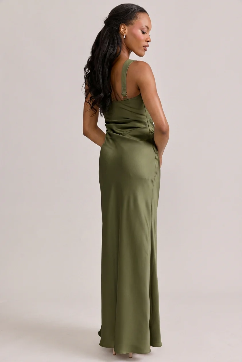 Marlowe Satin + Crepe Dress | Made To Order - Image 35