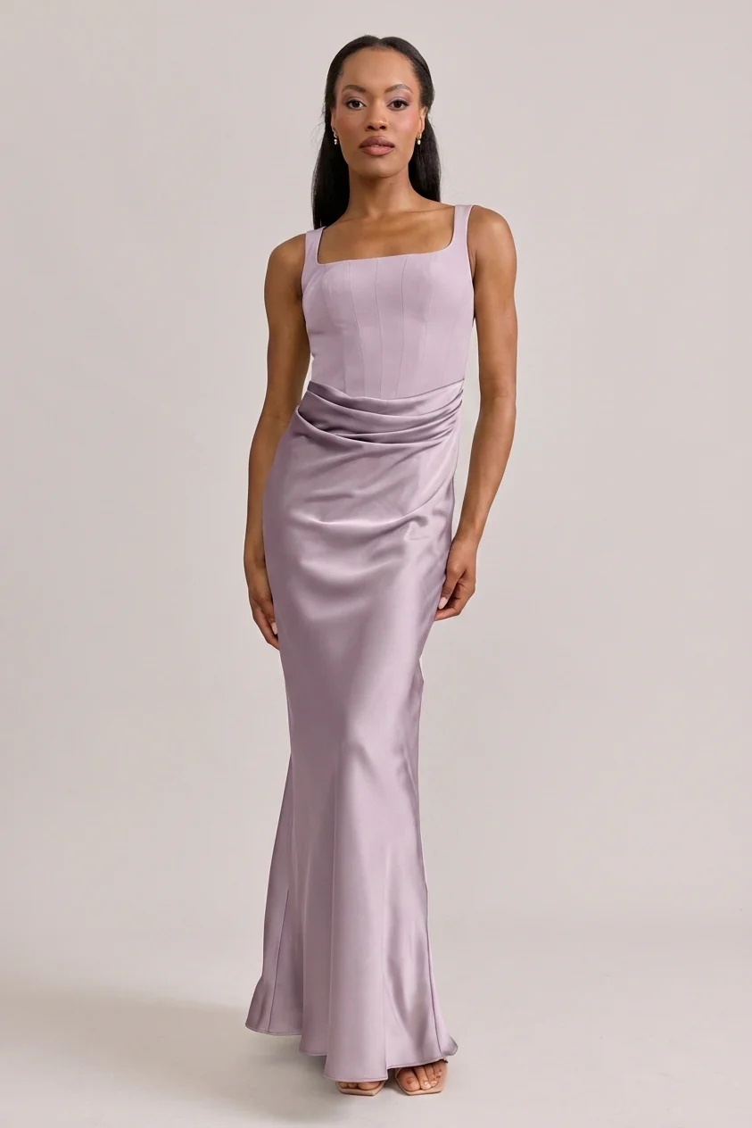 Marlowe Satin + Crepe Dress | Made To Order - Image 5